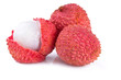 lychee isolated on white background