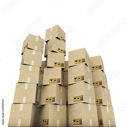 Illustration: cardboard boxes cardboard boxes