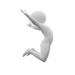 3d human - jump side