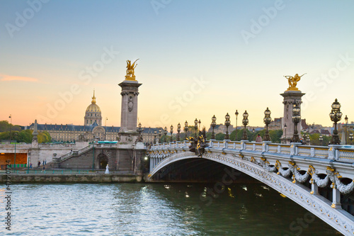 Photo: Bridge of Alexandre III, Paris Bridge of Alexandre III, Paris