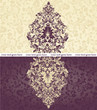 vintage damask invitation