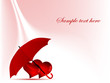 Two red hearts