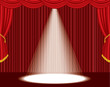 big spot on stage