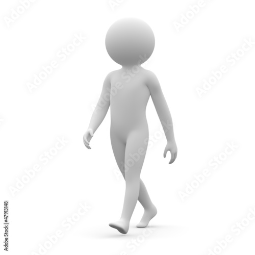 Illustration: 3d human - walk 3d human - walk