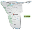 Landkarte von Namibia