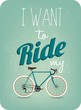 Vintage Retro Bicycle Background