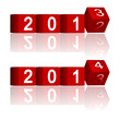 2012-2013-2014 passing years, vector