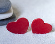 deux coeur rouge zen