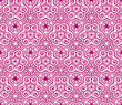 Red abstract lacy curls seamless pattern