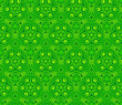 Green abstract lacy curls seamless pattern
