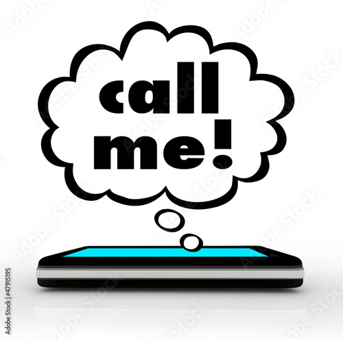 Illustration: Call Me Words Cell Phone Telephone Communication Connection Call Me Words Cell Phone Telephone Communication Connection