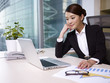 asian businesswoman working in office