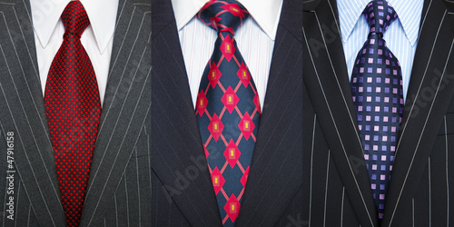 Photo: Pinstripe suits and ties Pinstripe suits and ties