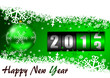 2013 new years illustration with christmas ball and counter