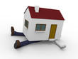 Crushed by the house
