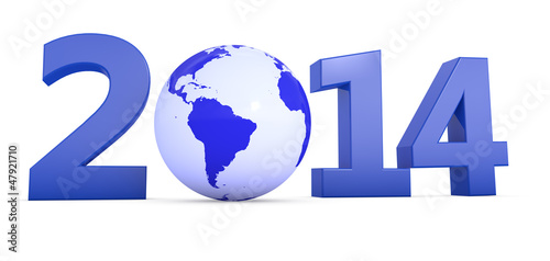 Illustration: Jahr 2014 mit Welt als Null Jahr 2014 mit Welt als Null