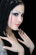 portrait of young tattooed stylish woman