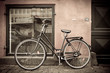 Photo: Classic vintage retro city bicycle in Copenhagen, Denmark Classic vintage retro city bicycle in Copenhagen, Denmark