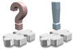 Jigsaw puzzle and punctuation marks