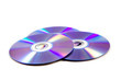 stack of cd roms. CD & DVD disk on white background