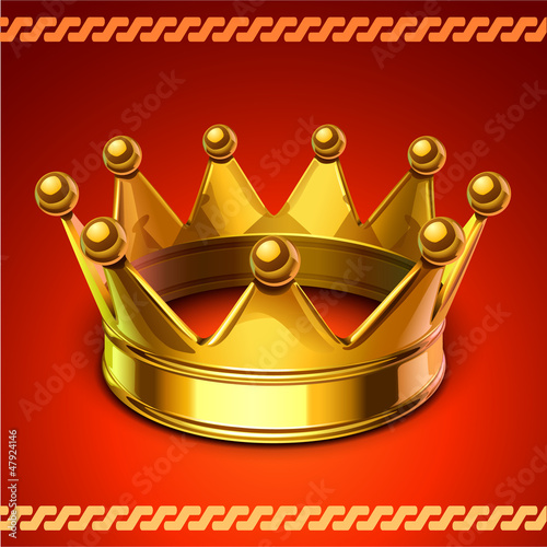 Vector: golden crown golden crown