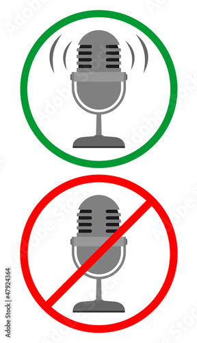 Vector: Audio and no audio Audio and no audio