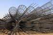Photo: steel rebar component in a construction site steel rebar component in a construction site