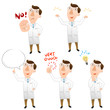 Five pose of doctor
