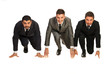 Business men ready for start