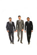 Photo: Walking three business men Walking three business men