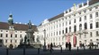 Monument to emperor Franz I stands in Inderburg Square center