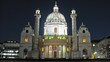 Karlskirche Church stand in southern part Karlsplats