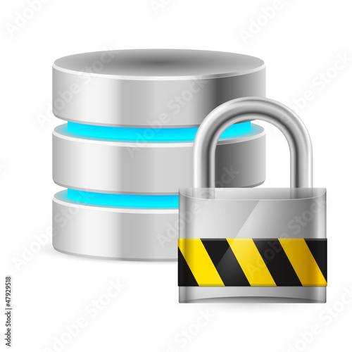 Vector: Database icon off Database icon off