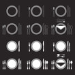 Etiquette Proper Table Setting silhouette