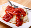 Handmade Ravioli with Tomato Pasta Sauce