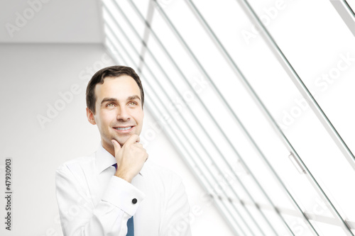Photo: businessman thinking businessman thinking