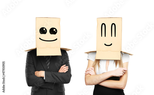 Photo: smiling box on head smiling box on head