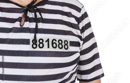 Photo: prisoner's costume details prisoner's costume details