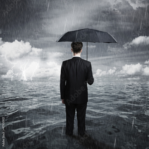 Photo: man with umbrella man with umbrella