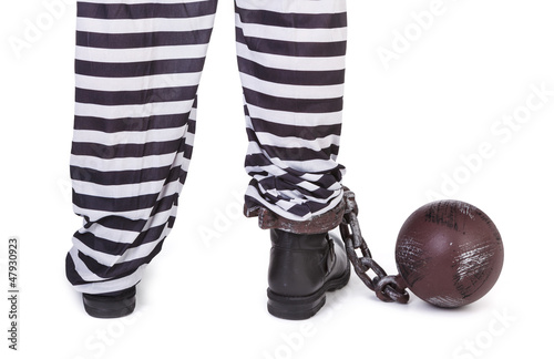 Photo: prisoner's legs prisoner's legs