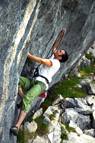 Photo: Free climber Free climber