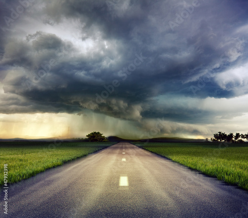 Photo: the road to storm the road to storm