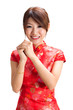 Photo: Chinese girl blessing Chinese girl blessing