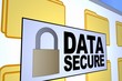 Illustration: Computer generated image of a data secured message Computer generated image of a data secured message
