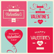 set of valentines day card design vector editable