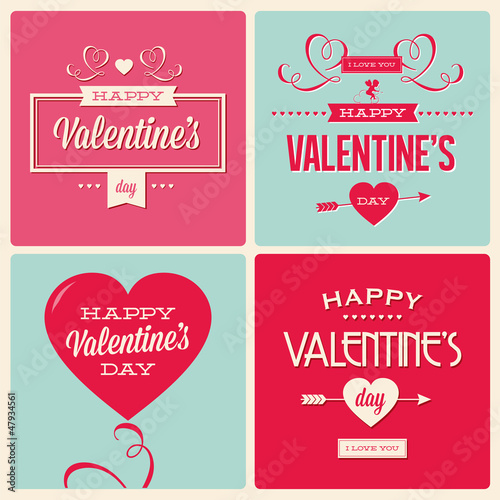 Vector: set of valentines day card design vector editable set of valentines day card design vector editable