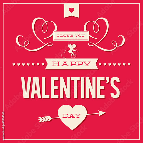 Vector: Happy Valentines day card design vector Happy Valentines day card design vector