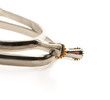 silver sportive  spurs with gold rollers on white