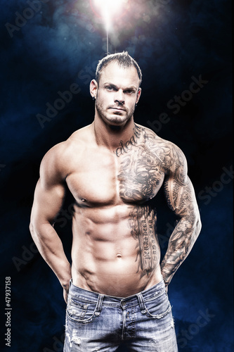 Photo: muscular man muscular man