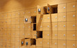 wooden lockers